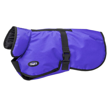 Deluxe 600D Ripstop Dog Blanket/Coat Medium Purple All-Weather Pet Warmth